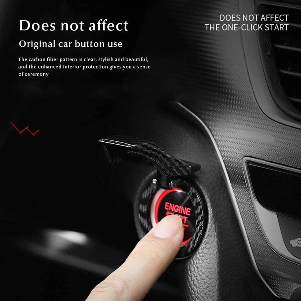 Car Engine Start Stop Switch Button Cover Decorative Push Button Protection Case For Ford ST Line Fiesta Focus Mondeo Edge Kuga