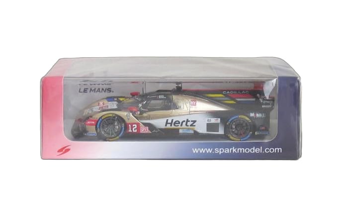 Spark Scale Cadillac HERTZ TEAM JOTA Cadillac R 2025 24 Stunden von Le Mans 4. Platz Lynn Abgeschlossen Sponsorenlogo Anzeige Diecast-Auto 1/43 V-Serie #12 W.