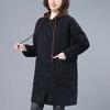 Veste longue d'hiver pour femme, manteau chaud et léger à capuche, surdimensionné, épais, ample, parka rembourrée