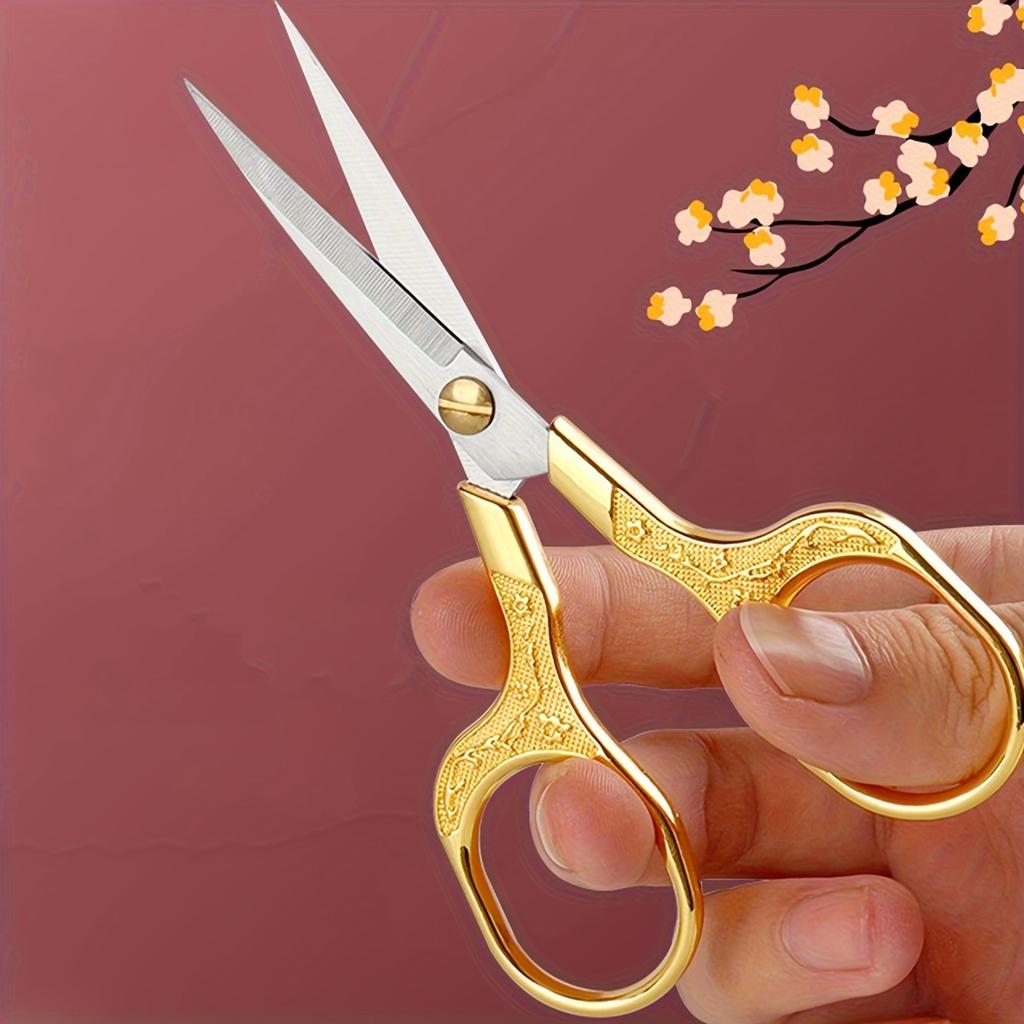1PC Stainless Steel Vintage Scissors Sewing Fabric Cutter Embroidery Tailor Thread Scissor Tools for Sewing Shears