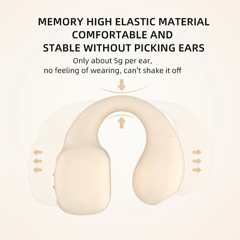 1 sztuka Pojedyncza słuchawka Bluetooth Bezprzewodowa słuchawka gamingowa o dużej mocy Jednostronna Słuchawka na ucho Koncepcja ucha Przewodnictwo kostne