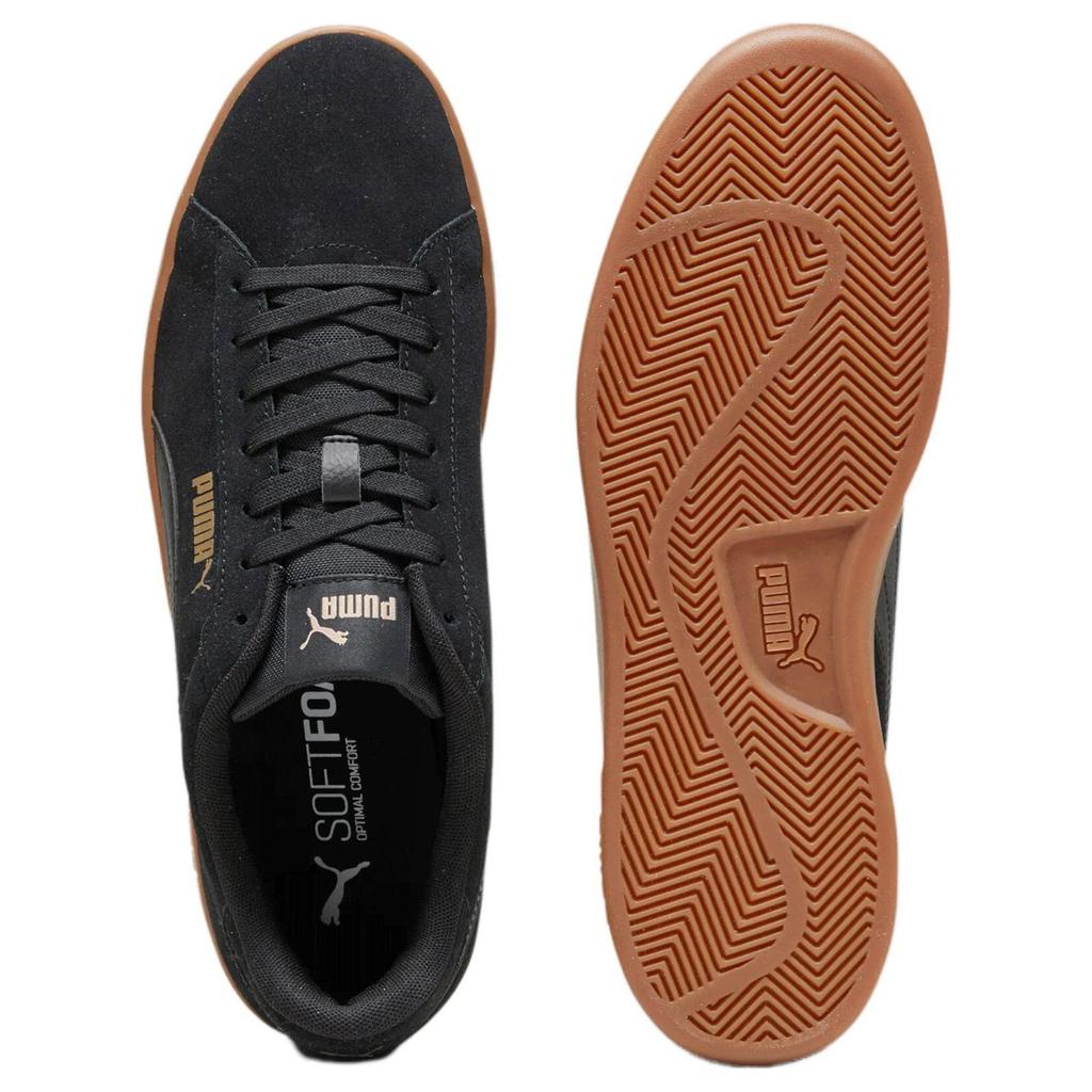 Puma Smash 3.0 Black Gold Gum Men Sneakers 390984-10