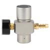 3/8in Quick Connector CO2 Mini Regulator Pressure Gauge for Soda Container Beer Keg