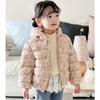 Fashion Girls' Warm Cotton-padded Clothes Korean Style Winter Baby Girl Thickened Short Cotton-padded Jacket Children's Autumn Cute Floral Print Coats
