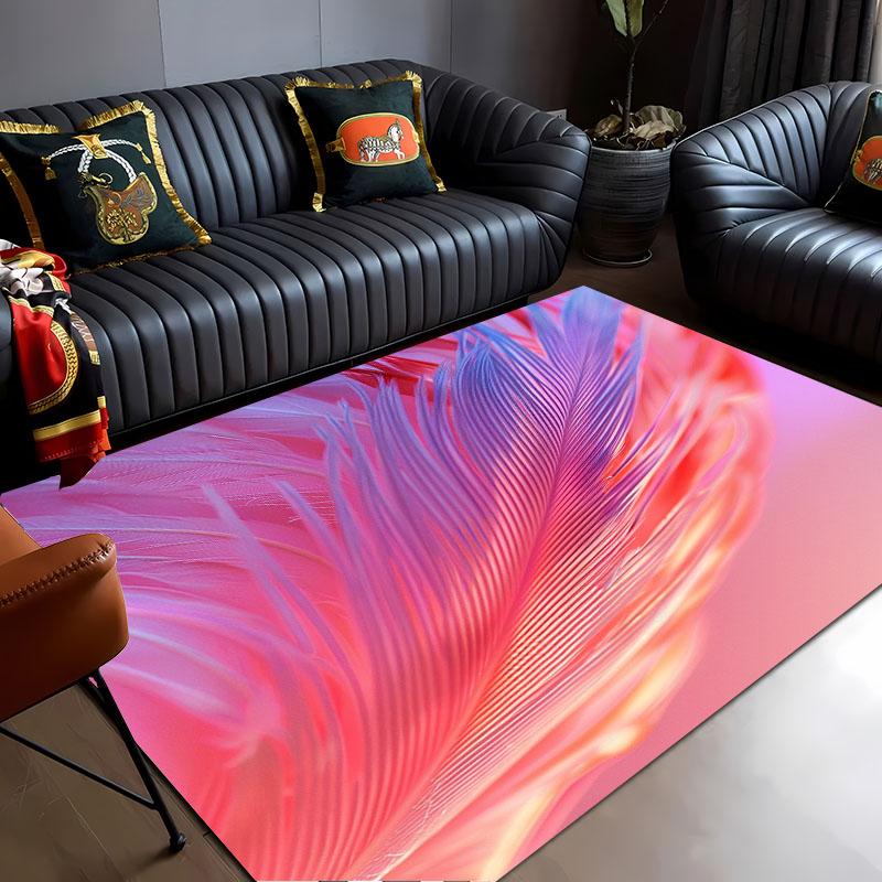 HD Printing Pink Flamingo Large Area Carpets for Home Living Room  Kids Bedroom Sofa Doormat Kitchen Floor Rugs Anti-slip  Decor