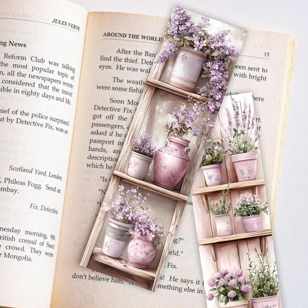 32 Stück, bequeme Haus- und Blumenlesezeichen, Blumen, perfekt für Lehrer, Leser und Buchliebhaber, Geburtstagsgeschenk