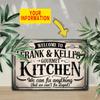 Custom Chef Tin Sign Retro Metal Poster for Kitchen Wall Art Decorative Plaque