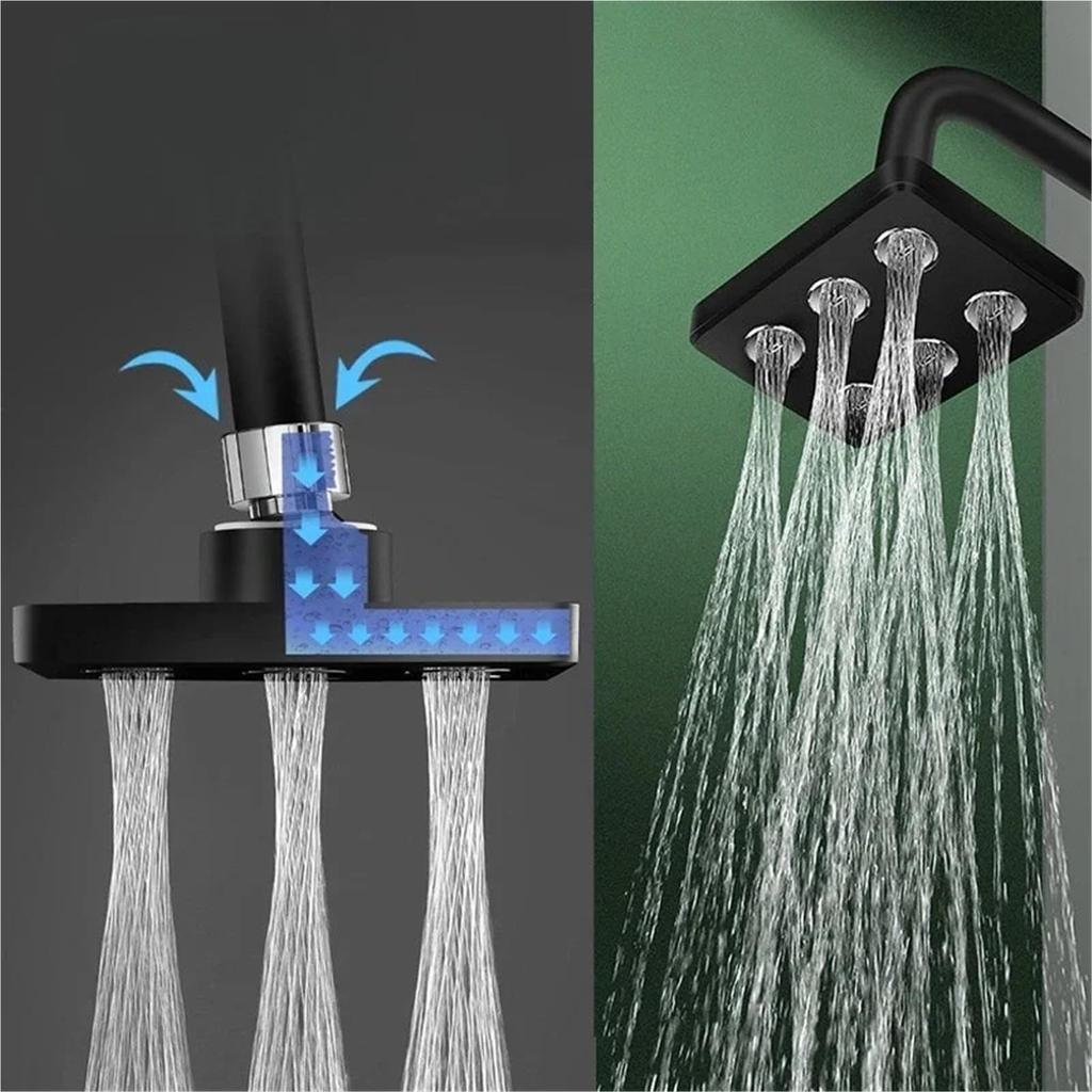 Surround Pressurized Shower Head Large Water Rain Shower Head Showerhead Shower Bathroom Accessories