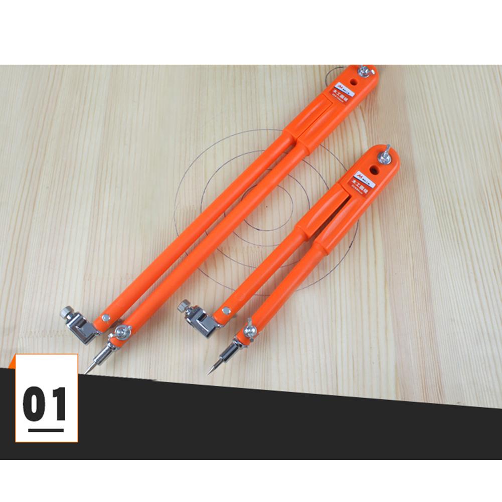 Carpenter Precision Pencil Compasses Large Diameter Adjustable Dividers Marking for Woodworking