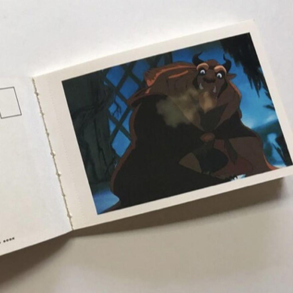 [USED] /Beauty and the Beast Postcard Book