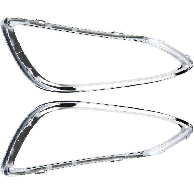 Tail Light Trim Ring Taillights Bezel Compatible With 2007-2015 Mini Cooper R56 R57 R58 R59 Chrome 1Pair