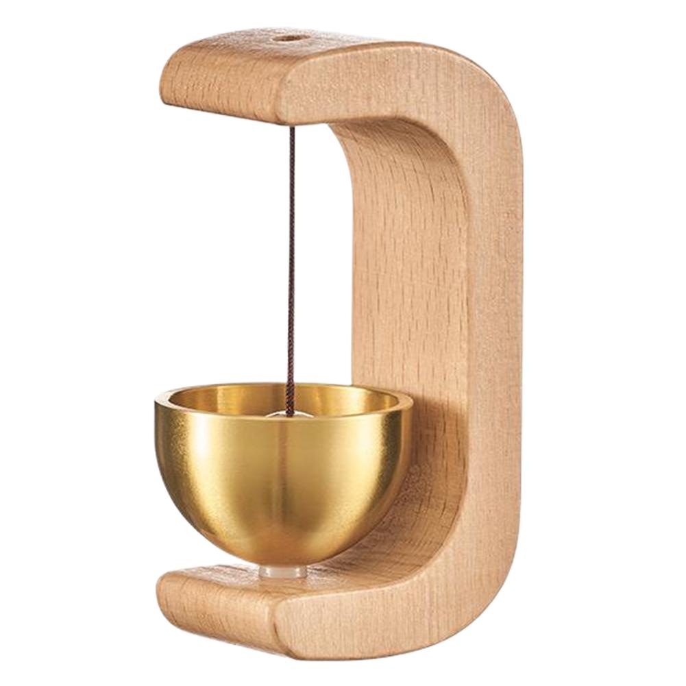 

1-4 шт. Подвесной магнитный латунный дверной звонок Дверной звонок Массивный деревянный дверной звонок Беспроводной колокольчик Входной дверной звонок Подвеска Домашний декор