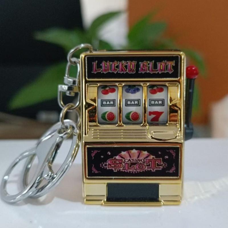 Eye Catching Fruit Machine Key Rings Pendant Accessory Designed For Game Enthusiasts And Those Seeking Quirky Items