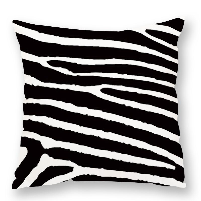 Fashionable Animal Spots Elements Cow Print Leopard Print Pillow Zebra Print Pillow Case Plush Sofa Car Waist