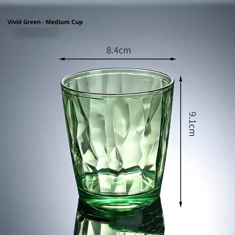 Pc Drinking Cups Shatterproof Heat Resistant Shatter-Resistant Rinsing Cup For Home Kitchen Office Use