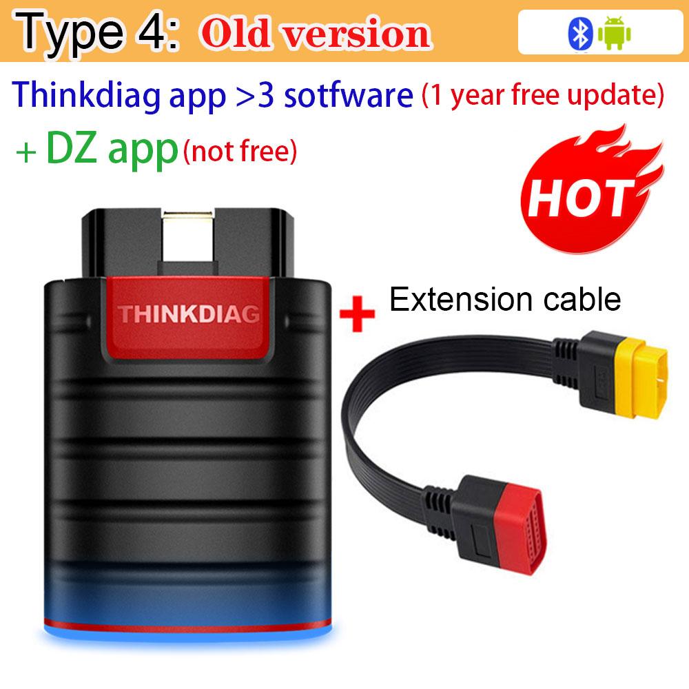 Thinkdiag Heißversion OBD2 Auto-Diagnosewerkzeuge Mit Vollem System 16 Reset 1 Jahr Kostenlos OBD2 Scanner PK X431 iDiag Easydiag 3.0