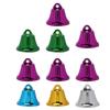10 pièces Cloches colorées Oiseau Accessoire DIY Cloches interactives en fer coloré Jouets pour perroquets 3,2 CM