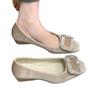 French square buckle rhinestone wedge heels 22 spring and autumn new commuter velvet square head high heels