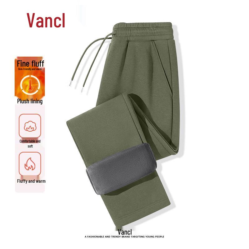 

VANCL Men s Winter Plush Lined Straight Casual Pants 2XL
