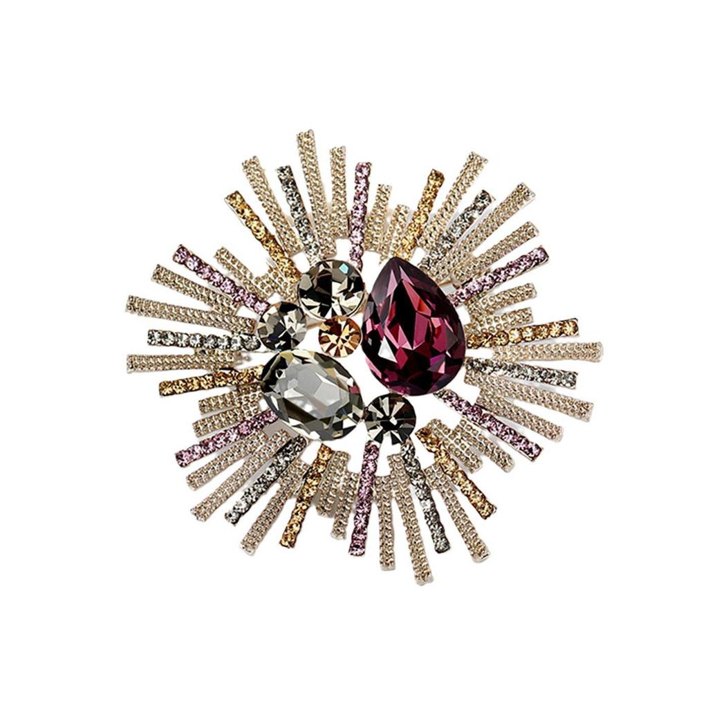 Broche Vintage Sobredimensionado: Estilo Europeo-Americano, Elegante Corsage Retro para Abrigos y Trajes