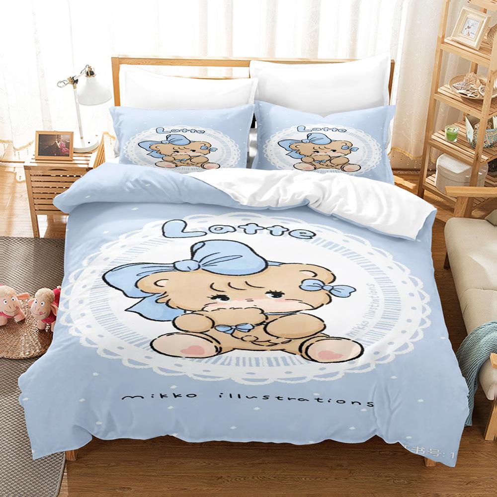 Quilt Cover Three-Piece 3D Digital Printing Single Dormitory