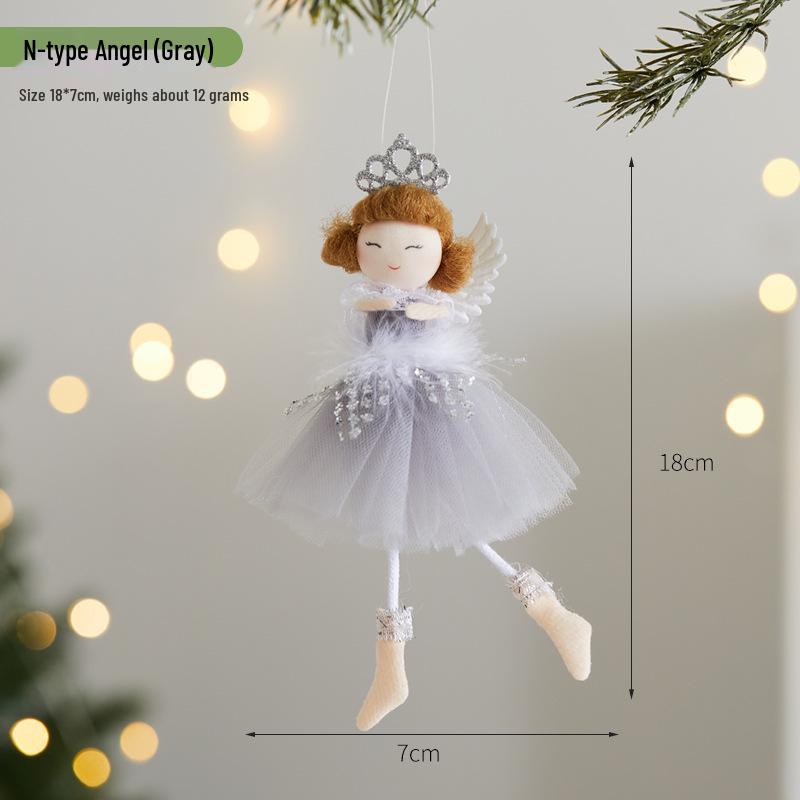 2026 Christmas Cute Plush Angel Elf Tree Ornament Pendant