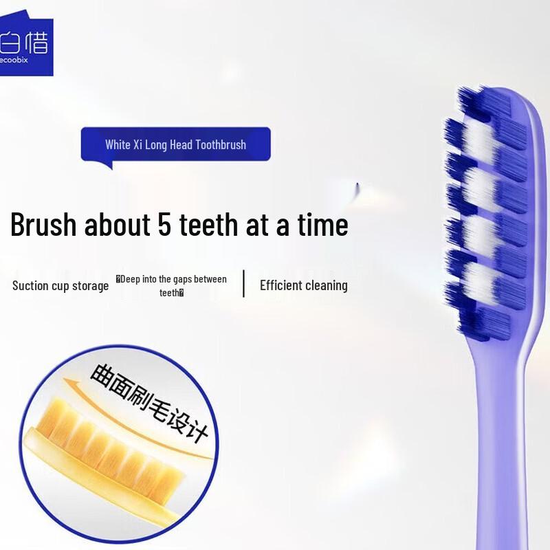 Baixi Bass Method Soft Bristle Toothbrush синий
