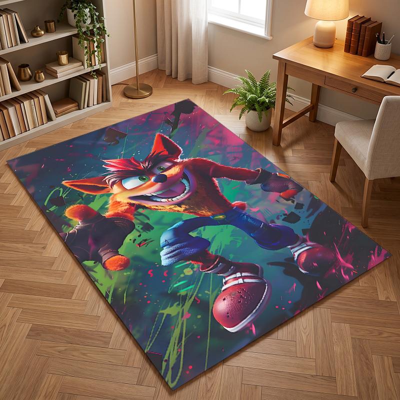 Crash-Bandicoot (14) Büroteppiche geeignet für Wohnzimmer Schlafzimmer Büros und Küchen ein Geschenk für moderne Wohnkultur