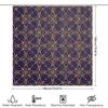 Luxury Gold Purple Shower Curtain Floral Pattern Decorative Bath Mat Set for Bathroom Accessories Extra Long Size Home Decor Ite
