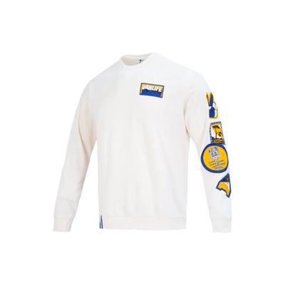 adidas Neo SS23 Contrast Letter Pattern Loose Casual Sport Sweatshirt Men Sweatshirt White IA6845