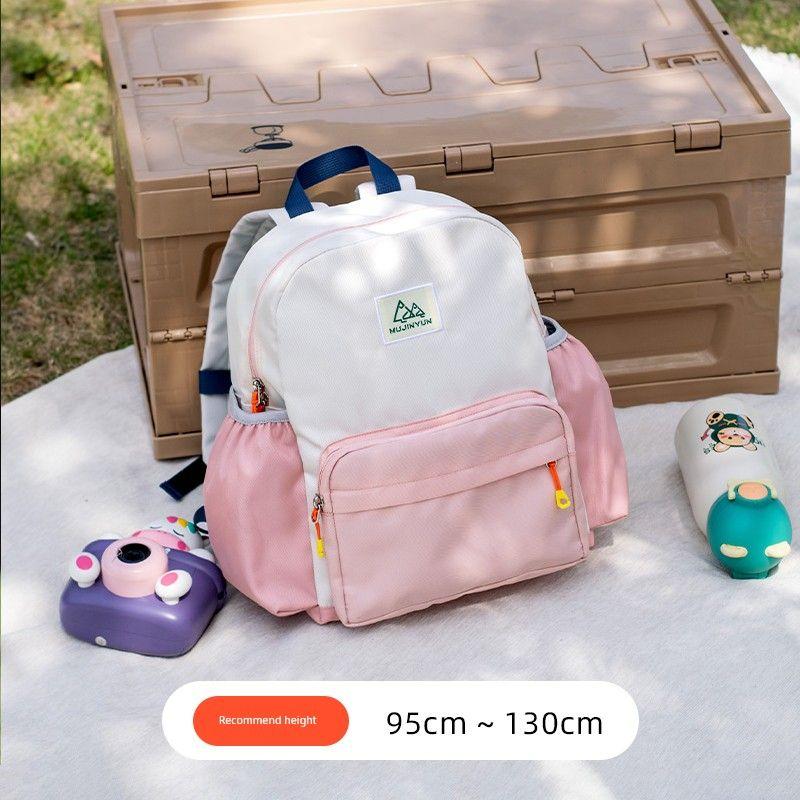 

Kids Super Light Schoolbag Kindergarten Entrance Small Backpack Baby Lightweight Backpack Girls First Grade 2025 New Arrival Foam powder (applicable height: 95~130cm)