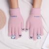 New knitted cartoon gloves plush cold-proof gloves women's winter warm plush thickened student gloves