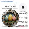 12 Inch Diameter Glass Wall Clock for Lovers of Clean, Uncluttered Aesthetics
