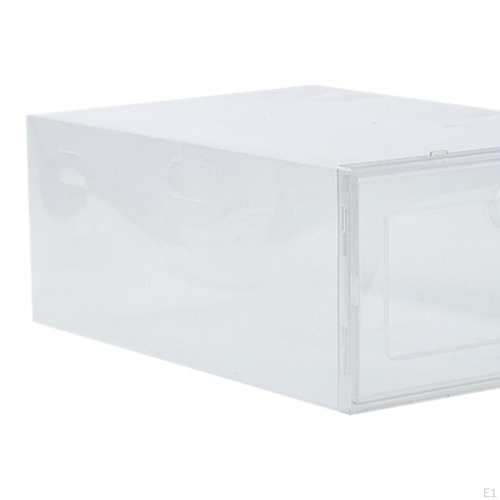 Stapelbare Schuhaufbewahrungsbox, klare Vitrine für Damen, Schrank, Heimgebrauch, Schublade