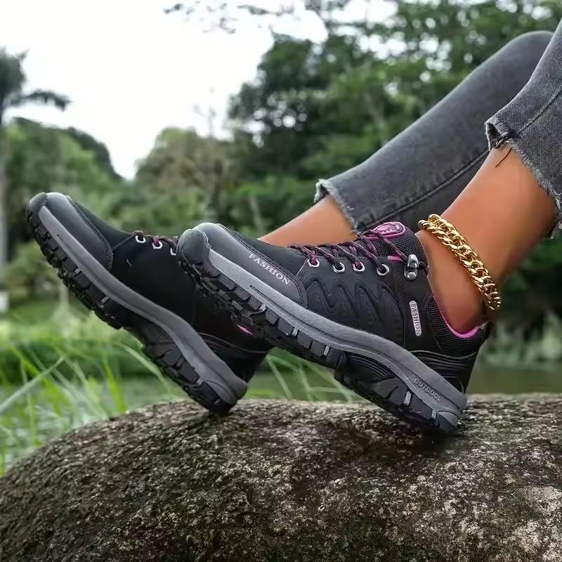 Women's Comfortable Thick Soled Shoes Especially Mesh Anti Slip Durable Walking Shoes Outdoor Activities Hiking Travel Sneakers