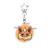 Anime Glaceon Flareon Jolteon Cartoon Acrylic Keychain Figure Keyring Ornament Collectible Accessory Charm Couple Chain Jewelry