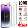 5Pcs Tempered Glass for iPhone 16 14 13 11 15 Pro Max Mini Screen Protector for iPhone XR X XS MAX 7 8 Plus SE Protective Glass 2