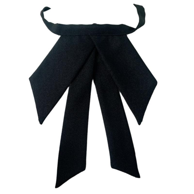 Damskie krawaty z muszką w stylu college'u, biżuteria z pereł, wstążka, krawat, mundurek szkolny, kokarda, muszka do kołnierzyka koszuli