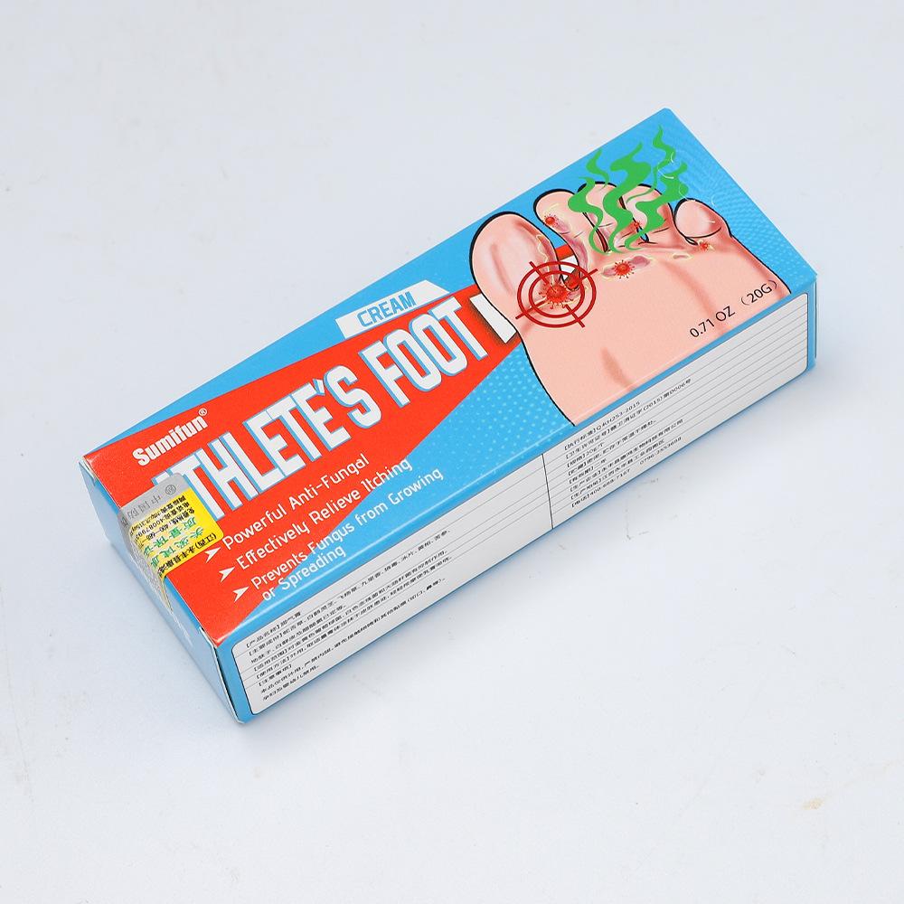 Sumifun 20/40/100 ML Fußjuckreiz Lindernde Creme Reduziert Fußgeruch Schweißbildung Schälen Löst Fußpilz Beschwerden Bakteriostatische Salbe