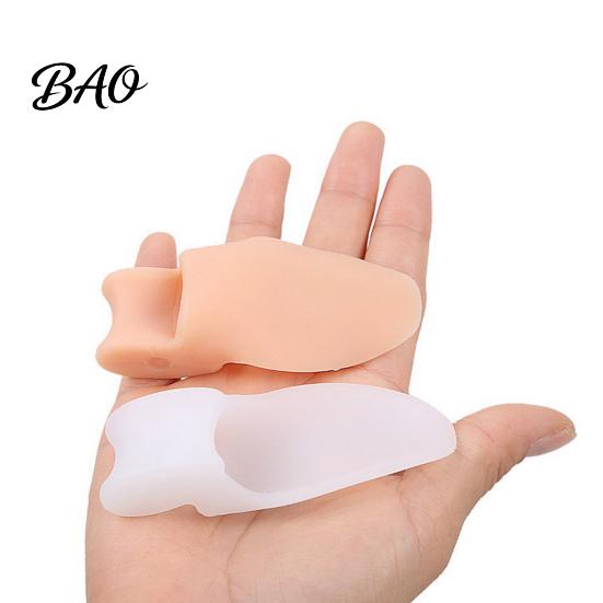 Comfortable Toe Spacer 2PCS Gel Separator, Hallux Valgus Correction And Overlapping Big Bunion Guard Corrector, Ultra-Thin Separator for Day Night Use