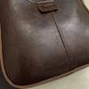 Vintage Zachte Leren Crossbody Tas Dames Hobo Schoudertas met Geweven Brede Band voor Dagelijkse Woon-werkverkeer Werk Winkelen en Reizen