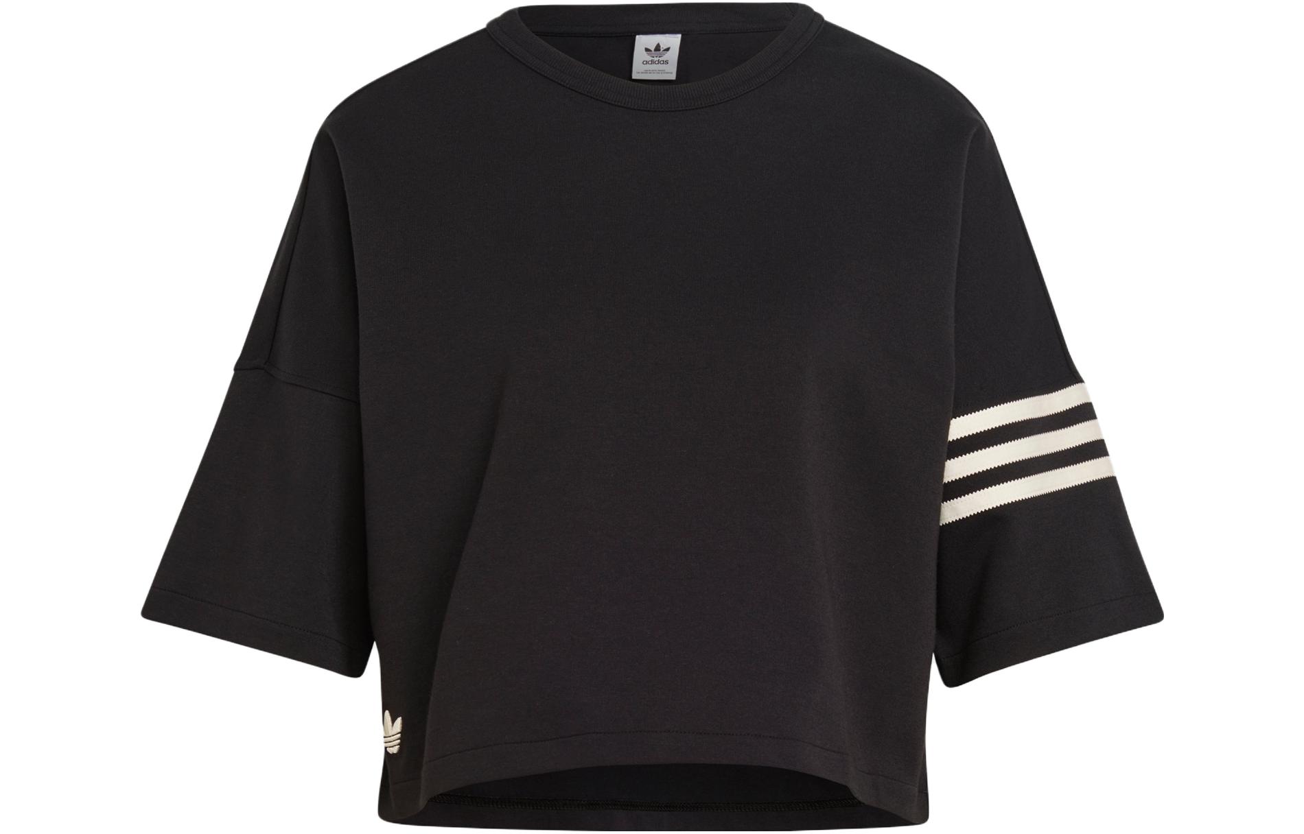 Adidas Originals Classic 3 Pack Stripes Collection Drop Shoulder Sleeve T Shirt Women s Black IB7310 M