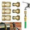 Pure Brass Faucets Standard Connector Gun Quick Connect Fitting Pipe Connections 3/4" Hose Fit Brass Female Male Connector