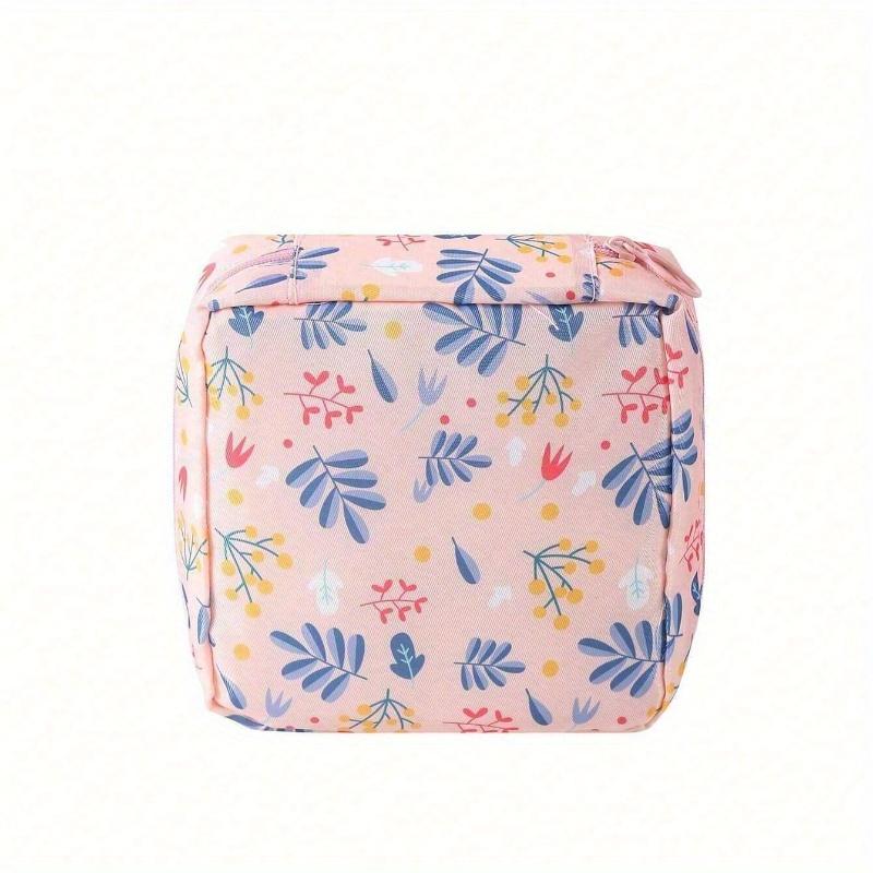 

Women s Organizer Bag, Cosmetic Storage Bag, Ideal For Gift Giving, Essential Storage Bag For Students back-To-School Trips.Minimalist Style Pink Leaves разноцветный