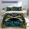 3pcs Custom Name Dungeons & Dragons Set,Includes 1 Duvet Cover and 2 Pillowcases,All-season Bedroom Decor