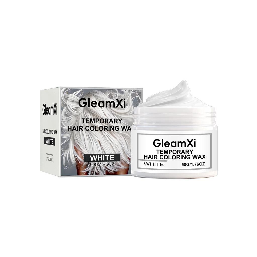 GleamXi White Temporary Hair Color - Gentle, Easy-to-Use Japanese Formula for Natural-Looking Party Styles