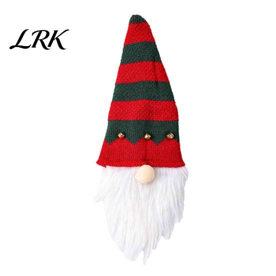 Winter Home Table Decorations Christmas Gnome Wine Bottle Covers, Knitted Faceless Toppers, Santa Reindeer Reusable Party Favors Elf Sleeves, Xmas for