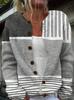 3D Digital Print Women's Cardigan Jacket - Autumn/Winter European & American Style Polyester