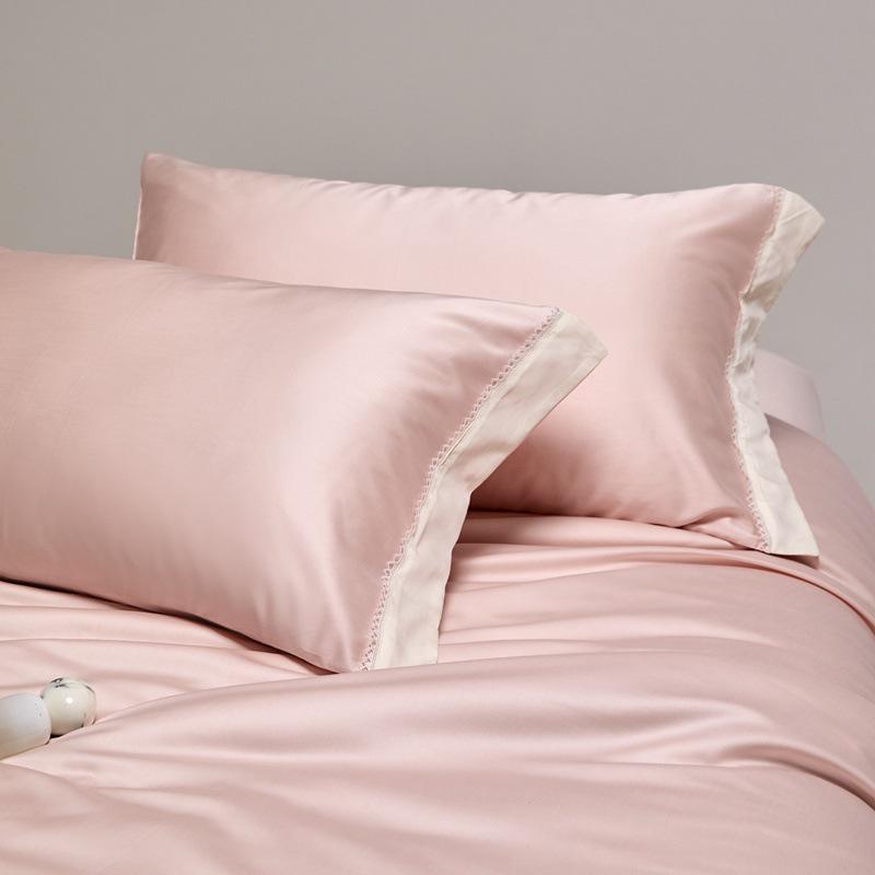 Luxury 200s Lenzing Tencel Bedding Set: Skin-Friendly Bed Sheets, Silk Smooth Duvet Cover, Bare Sleep Bed Skirt.