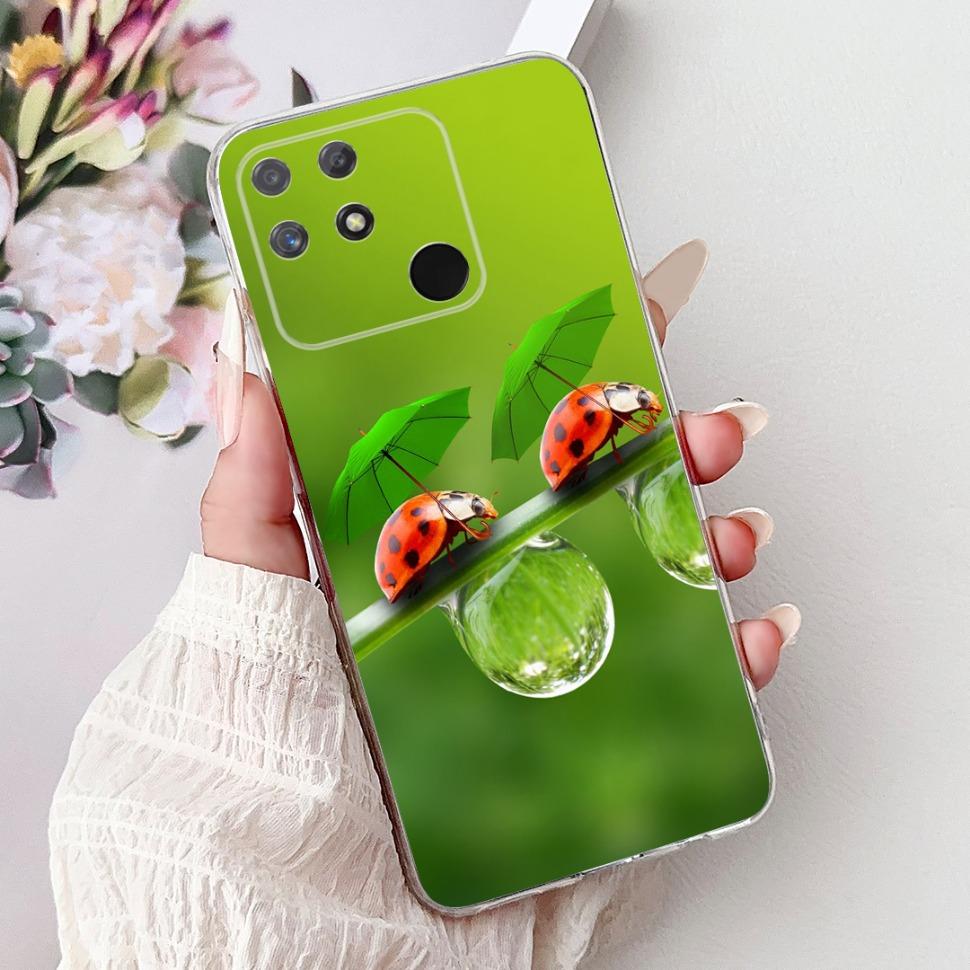 Soft Full RMX3430 Protective Cover For Realme Narzo 50A Casing Cat Pattern For Realme Narzo 50A Narzo50A Silicone Covers Case